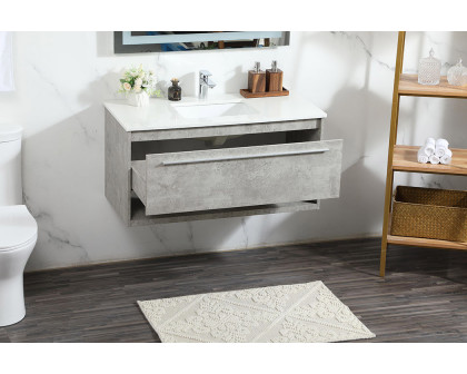 Elegant Bathroom Vanity - Concrete Gray (VF43540MCG)