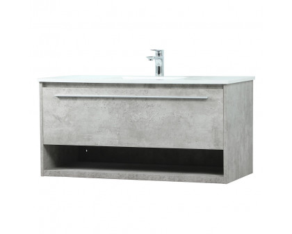 Elegant Bathroom Vanity - Concrete Gray (VF43540MCG)