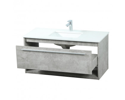 Elegant Bathroom Vanity - Concrete Gray (VF43540MCG)