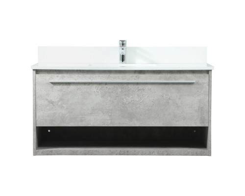 Elegant Bathroom Vanity - Concrete Gray (VF43540MCG-BS)