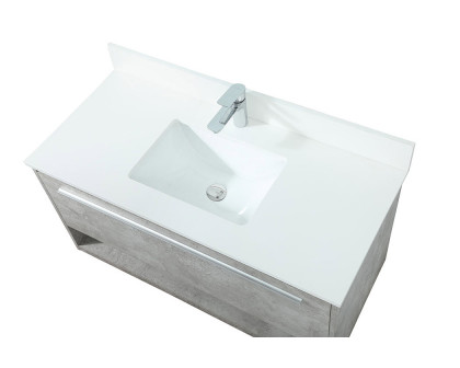 Elegant Bathroom Vanity - Concrete Gray (VF43540MCG-BS)