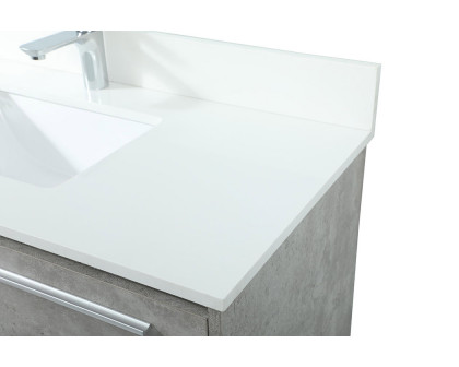 Elegant Bathroom Vanity - Concrete Gray (VF43540MCG-BS)