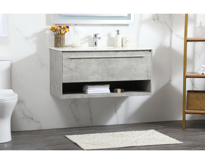 Elegant Bathroom Vanity - Concrete Gray (VF43540MCG-BS)