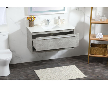 Elegant Bathroom Vanity - Concrete Gray (VF43540MCG-BS)