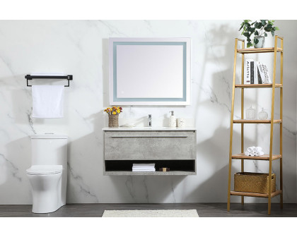 Elegant Bathroom Vanity - Concrete Gray (VF43540MCG-BS)