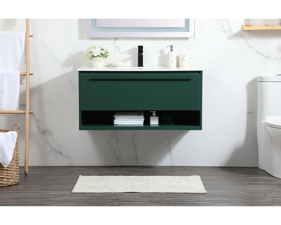 Elegant Bathroom Vanity - Green (VF43540MGN-BS)