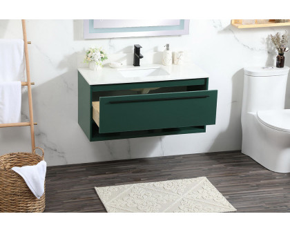 Elegant Bathroom Vanity - Green (VF43540MGN-BS)