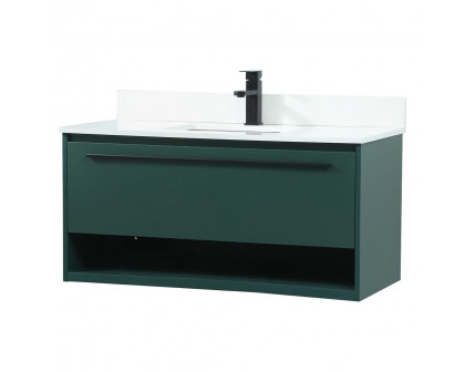 Elegant Bathroom Vanity - Green (VF43540MGN-BS)