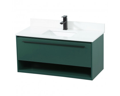 Elegant Bathroom Vanity - Green (VF43540MGN-BS)