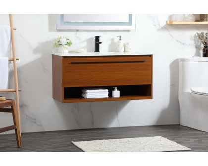 Elegant Bathroom Vanity - Teak (VF43540MTK)