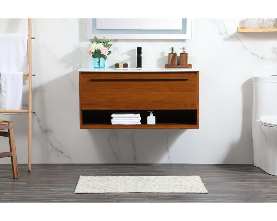 Elegant Bathroom Vanity - Teak (VF43540MTK-BS)