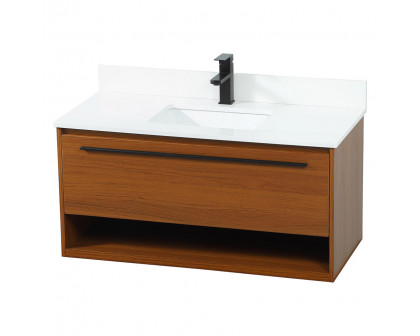 Elegant Bathroom Vanity - Teak (VF43540MTK-BS)