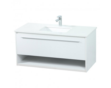 Elegant Bathroom Vanity - White (VF43540MWH)