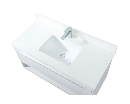 Elegant Bathroom Vanity - White (VF43540MWH-BS)