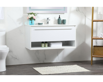 Elegant Bathroom Vanity - White (VF43540MWH-BS)