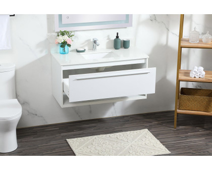 Elegant Bathroom Vanity - White (VF43540MWH-BS)