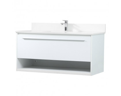 Elegant Bathroom Vanity - White (VF43540MWH-BS)