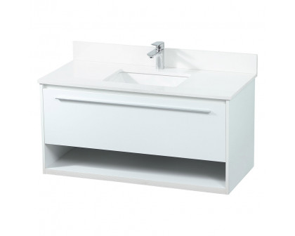 Elegant Bathroom Vanity - White (VF43540MWH-BS)