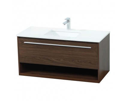 Elegant Bathroom Vanity - Walnut (VF43540MWT)