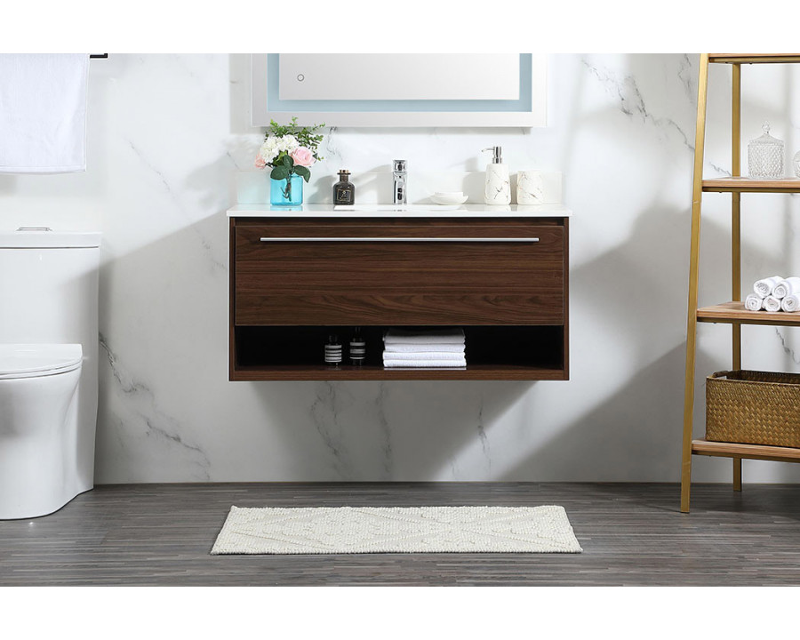 Elegant Bathroom Vanity - Walnut (VF43540MWT-BS)