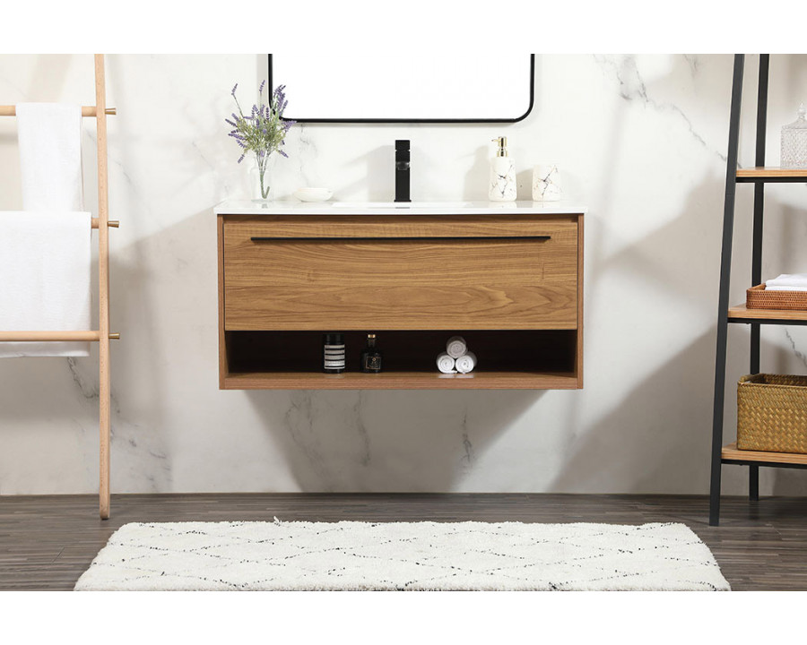 Elegant Bathroom Vanity - Walnut Brown (VF43540WB)