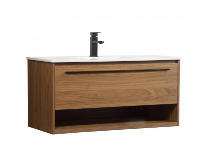 Elegant Bathroom Vanity - Walnut Brown (VF43540WB)