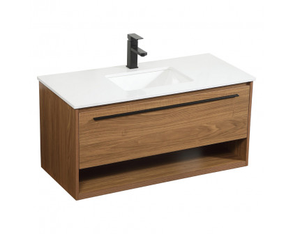 Elegant Bathroom Vanity - Walnut Brown (VF43540WB)