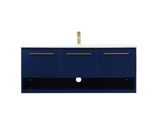 Elegant Bathroom Vanity - Blue (VF43548MBL)