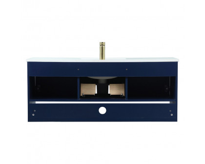 Elegant Bathroom Vanity - Blue (VF43548MBL)