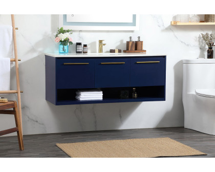 Elegant Bathroom Vanity - Blue (VF43548MBL)