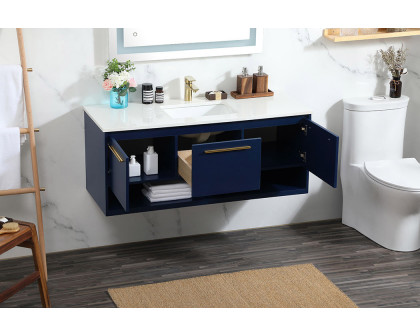 Elegant Bathroom Vanity - Blue (VF43548MBL)