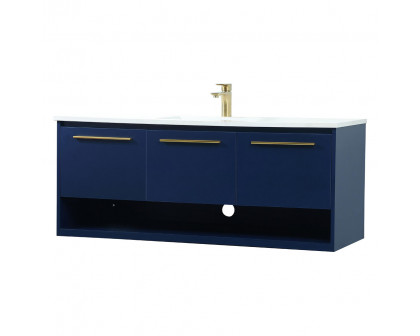 Elegant Bathroom Vanity - Blue (VF43548MBL)