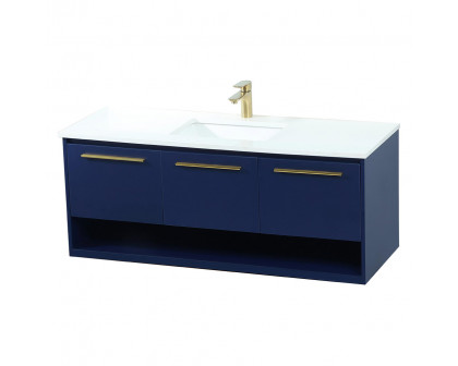 Elegant Bathroom Vanity - Blue (VF43548MBL)