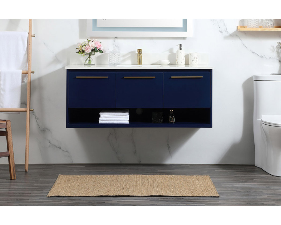 Elegant Bathroom Vanity - Blue (VF43548MBL-BS)