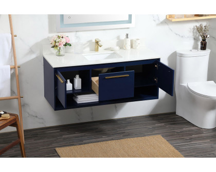 Elegant Bathroom Vanity - Blue (VF43548MBL-BS)