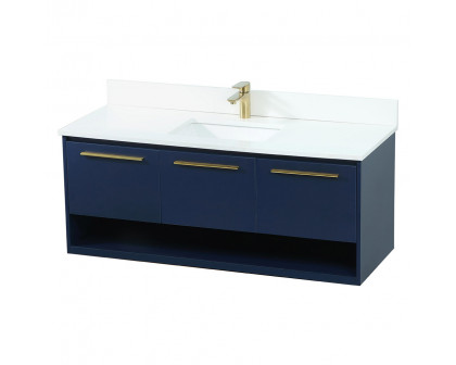 Elegant Bathroom Vanity - Blue (VF43548MBL-BS)