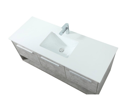 Elegant Bathroom Vanity - Concrete Gray (VF43548MCG)