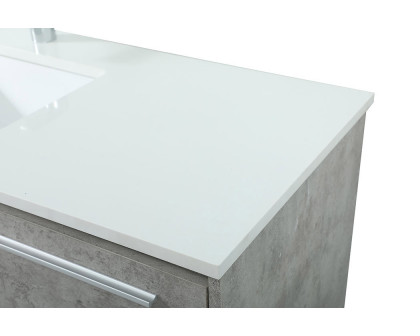 Elegant Bathroom Vanity - Concrete Gray (VF43548MCG)