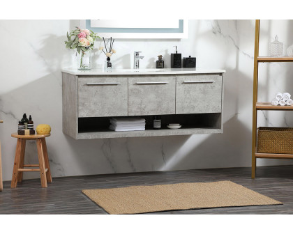 Elegant Bathroom Vanity - Concrete Gray (VF43548MCG)