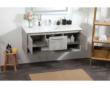 Elegant Bathroom Vanity - Concrete Gray (VF43548MCG)