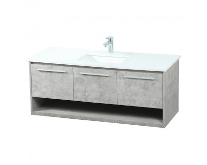 Elegant Bathroom Vanity - Concrete Gray (VF43548MCG)