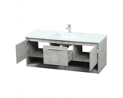 Elegant Bathroom Vanity - Concrete Gray (VF43548MCG)