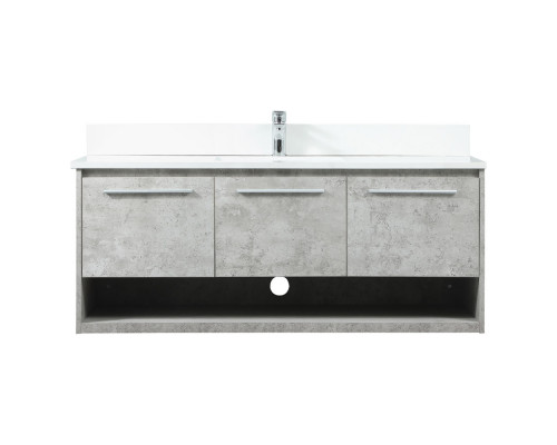 Elegant Bathroom Vanity - Concrete Gray (VF43548MCG-BS)