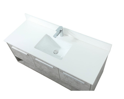 Elegant Bathroom Vanity - Concrete Gray (VF43548MCG-BS)