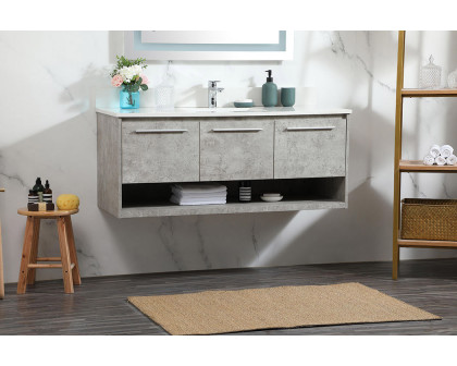 Elegant Bathroom Vanity - Concrete Gray (VF43548MCG-BS)