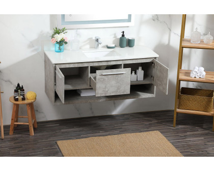 Elegant Bathroom Vanity - Concrete Gray (VF43548MCG-BS)