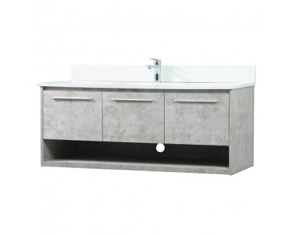 Elegant Bathroom Vanity - Concrete Gray (VF43548MCG-BS)