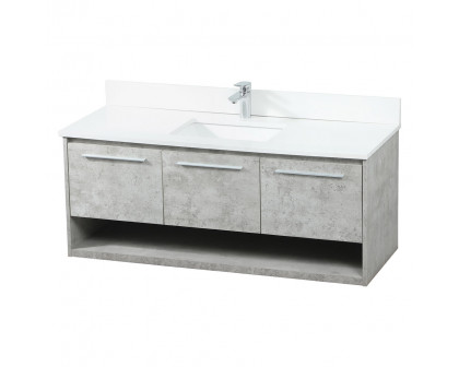 Elegant Bathroom Vanity - Concrete Gray (VF43548MCG-BS)