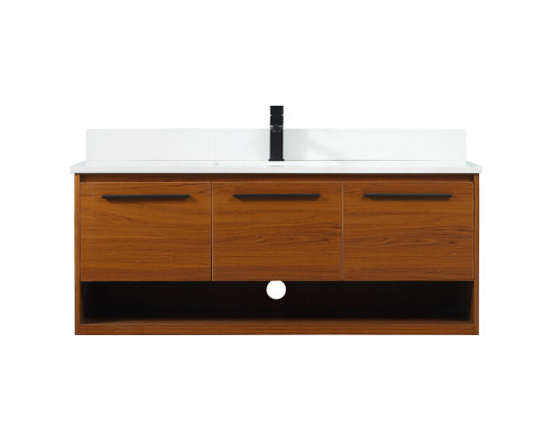 Elegant Bathroom Vanity - Teak (VF43548MTK-BS)