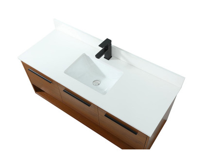 Elegant Bathroom Vanity - Teak (VF43548MTK-BS)